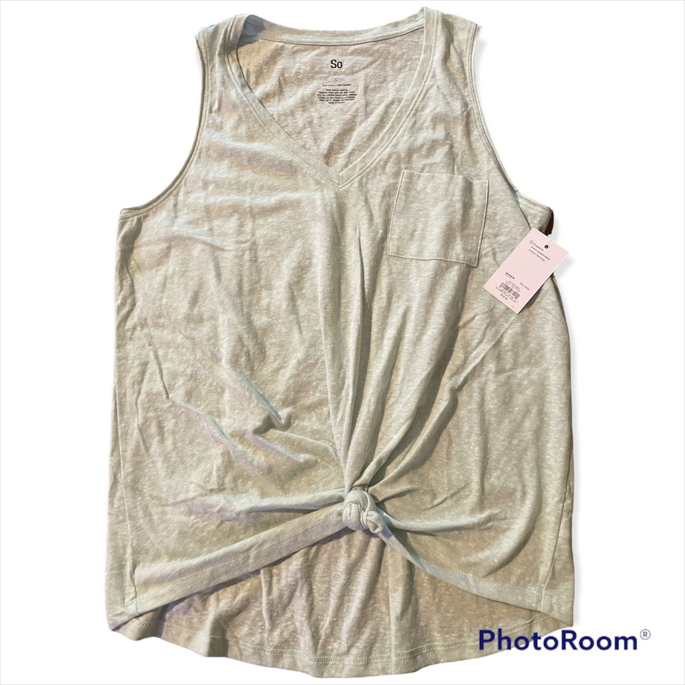 DONATED! NWT Mint Green Knotted Tank